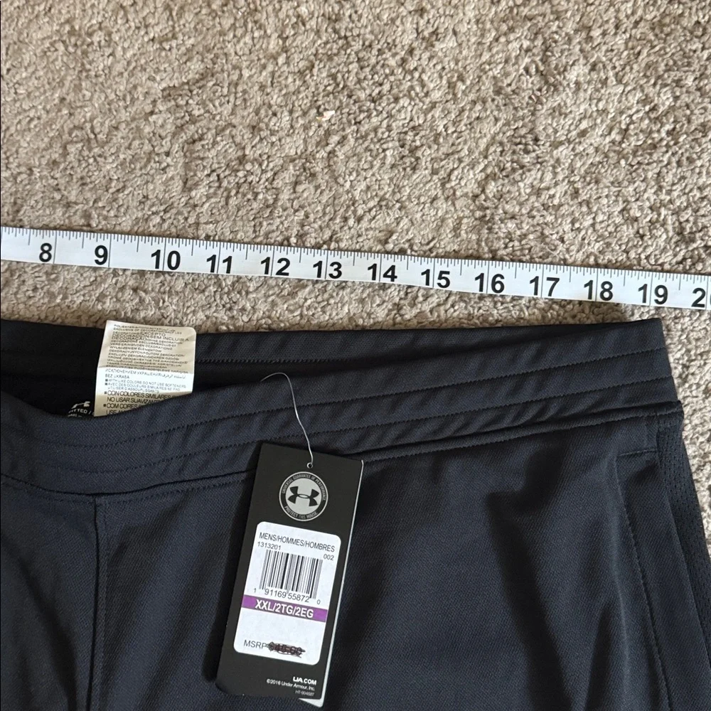 NEW Under Armour men’s athletic track pants black NWT tapered gym casual XXL